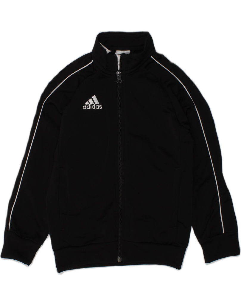 ADIDAS Boys Tracksuit Top Jacket 5-6 Years Black Polyester | Vintage Adidas | Thrift | Second-Hand Adidas | Used Clothing | Messina Hembry 