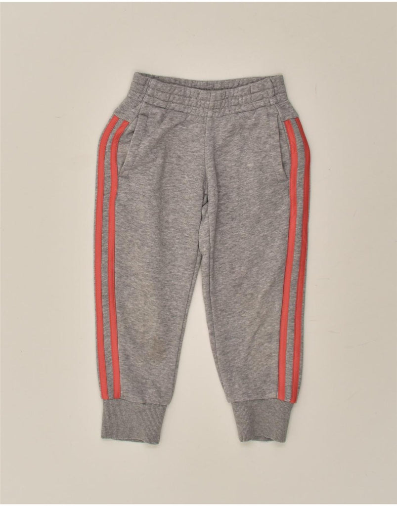 ADIDAS Boys Tracksuit Trousers Joggers 5-6 Years Grey | Vintage Adidas | Thrift | Second-Hand Adidas | Used Clothing | Messina Hembry 