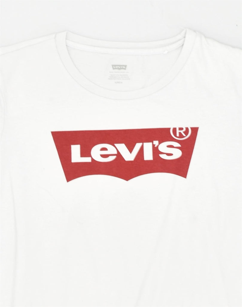 LEVI'S Mens Graphic T-Shirt Top Small White Cotton | Vintage Levi's | Thrift | Second-Hand Levi's | Used Clothing | Messina Hembry 