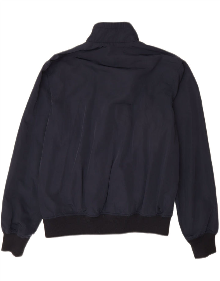 SERGIO TACCHINI Mens Bomber Jacket IT 48 Medium Navy Blue Polyester