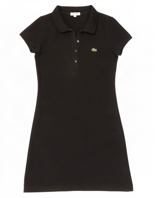 Lacoste Womens Polo Dress Size 34 Small Black