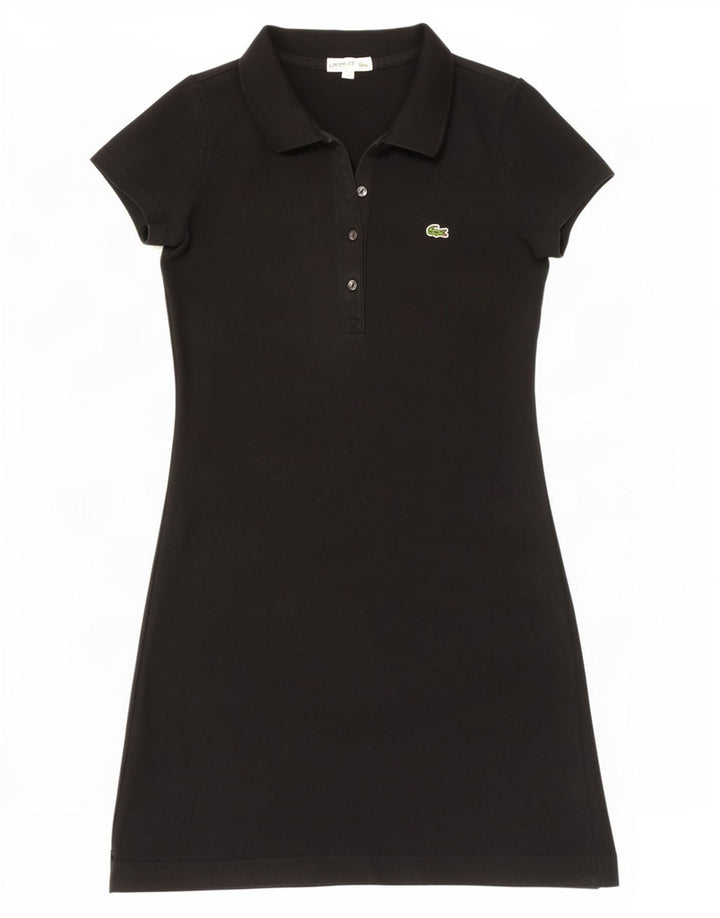 Lacoste Womens Polo Dress Size 34 Small Black