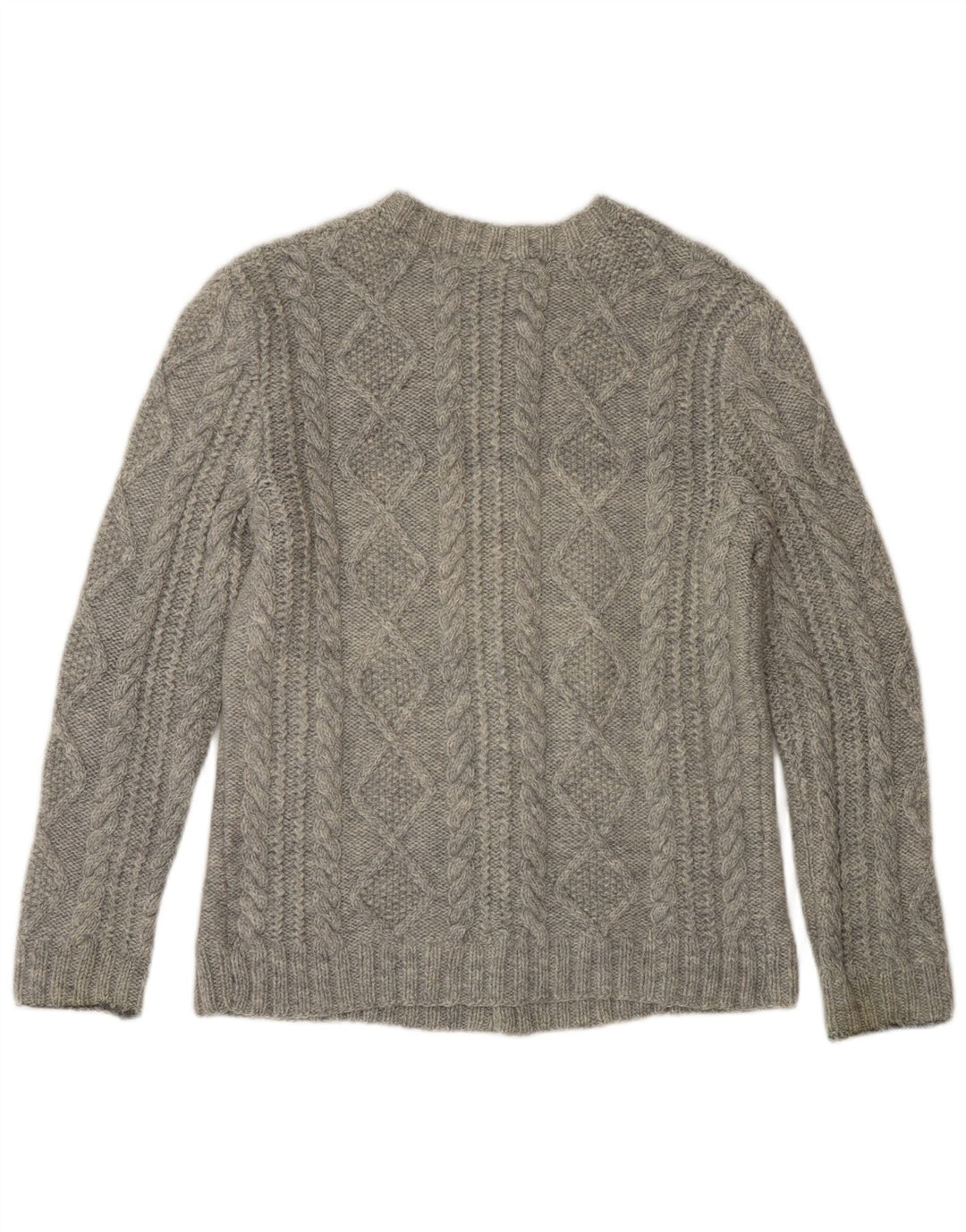 VINTAGE Womens Cardigan Sweater UK 10 Small Grey