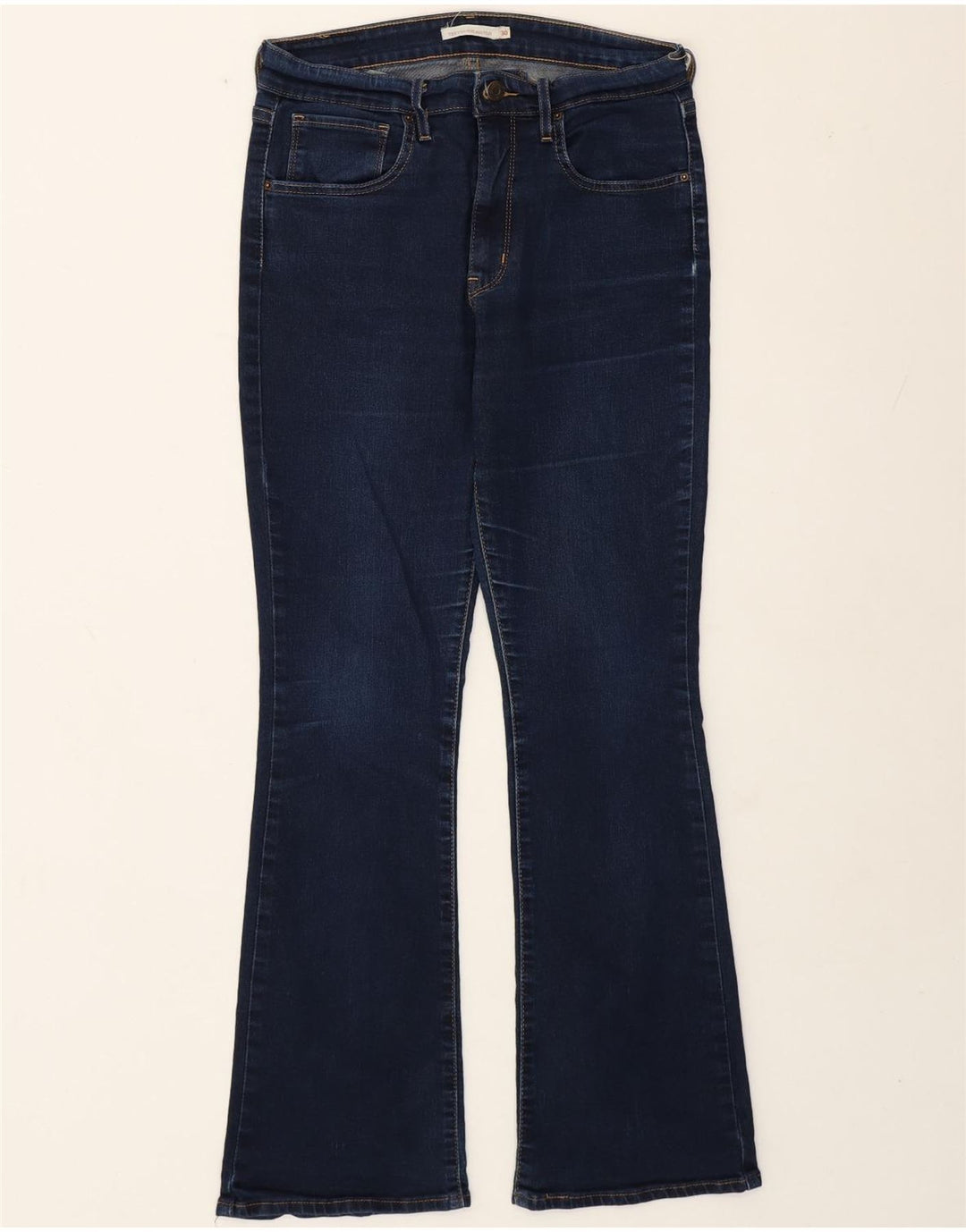Levi's Womens 720 High Rise Bootcut Jeans W30 L30 Navy Blue Cotton