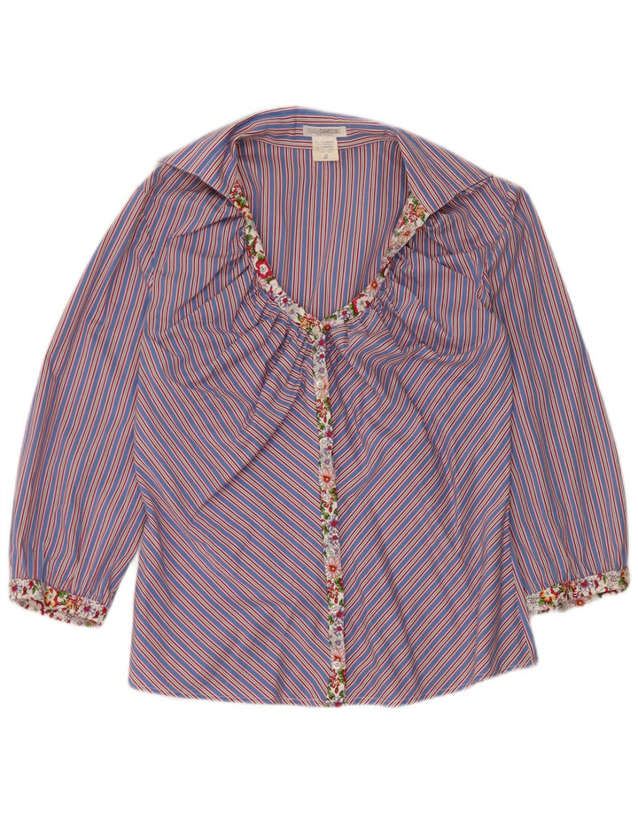 Naracamicee Womens Shirt Blouse UK 14 Medium Multicoloured Striped