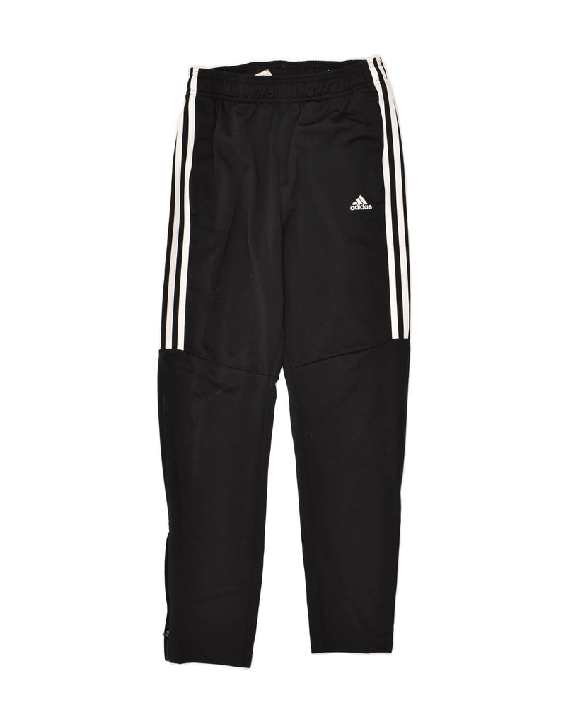 ADIDAS Boys Tracksuit Trousers 11-12 Years Black Polyester | Vintage Adidas | Thrift | Second-Hand Adidas | Used Clothing | Messina Hembry 