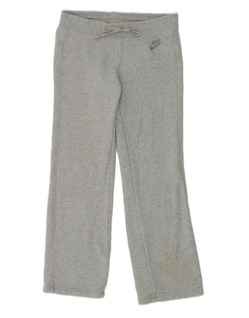 NIKE Womens Tracksuit Trousers UK 12 Medium Grey Cotton | Vintage Nike | Thrift | Second-Hand Nike | Used Clothing | Messina Hembry 