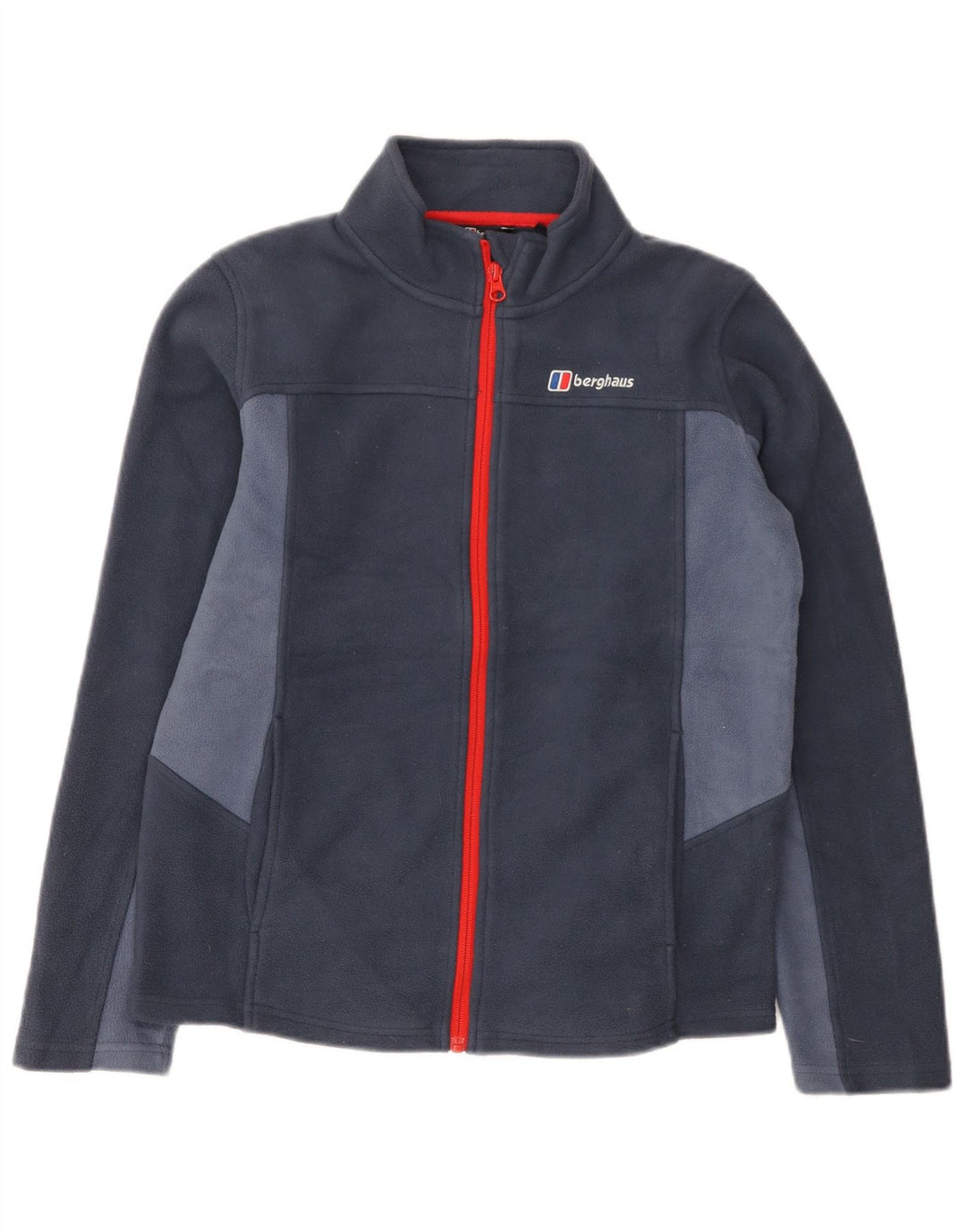 Berghaus Boys Fleece Jacket 12-13 Years Navy Blue Colourblock Polyester