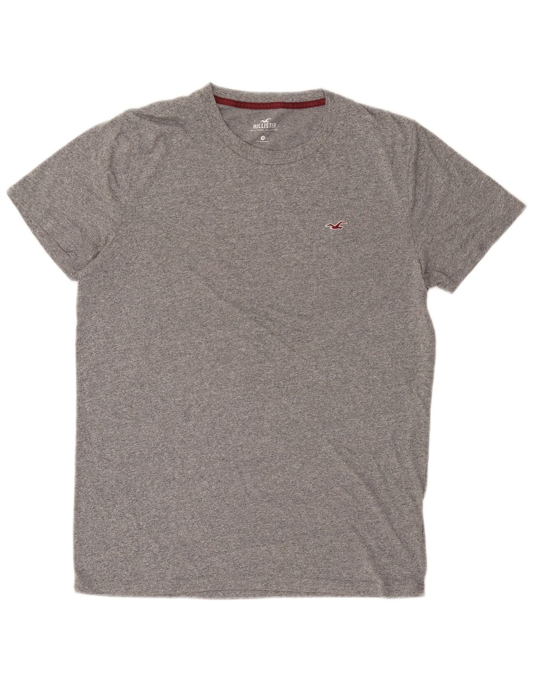 Hollister Mens T-Shirt Top Medium Grey Flecked Cotton