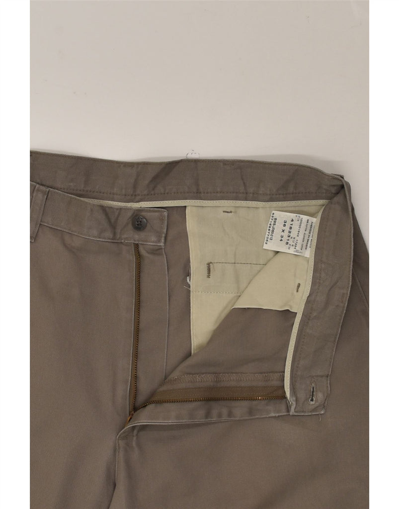 LEE Mens Straight Chino Trousers W36 L34  Grey Cotton | Vintage Lee | Thrift | Second-Hand Lee | Used Clothing | Messina Hembry 