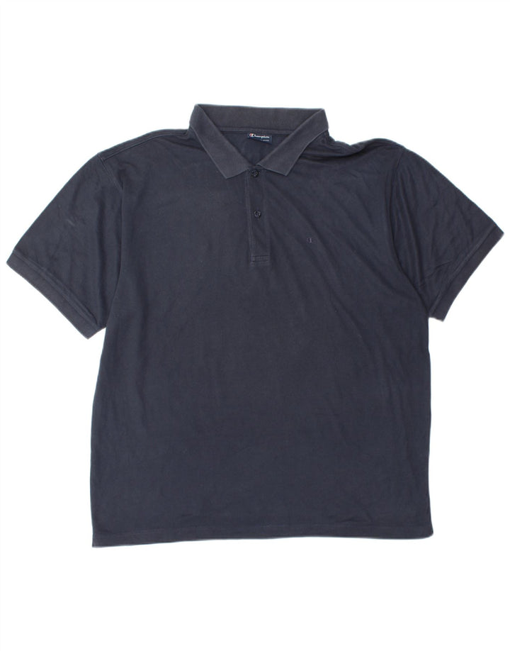 CHAMPION Mens Polo Shirt XL Navy Blue