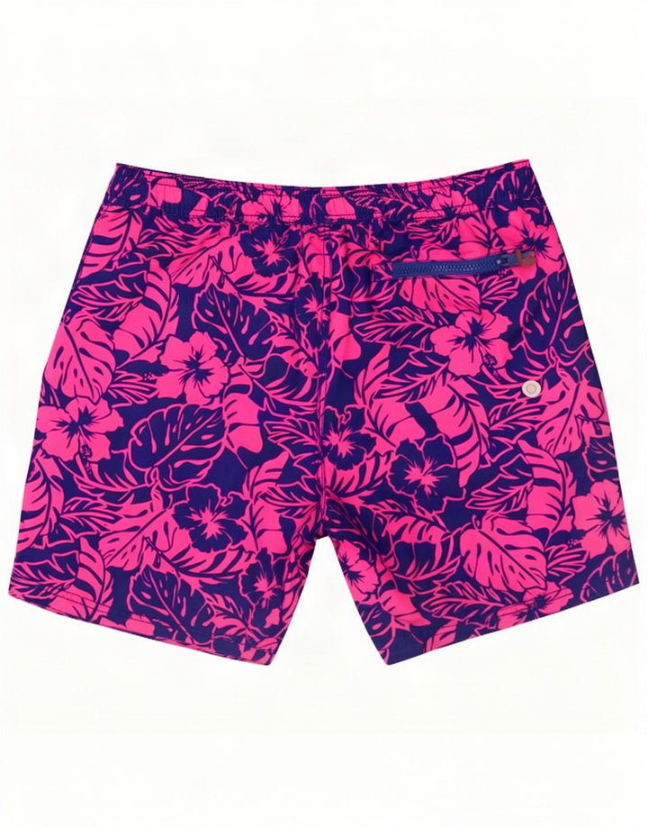 Superdry Mens Graphic Swimming Shorts Medium Blue Floral Polyester