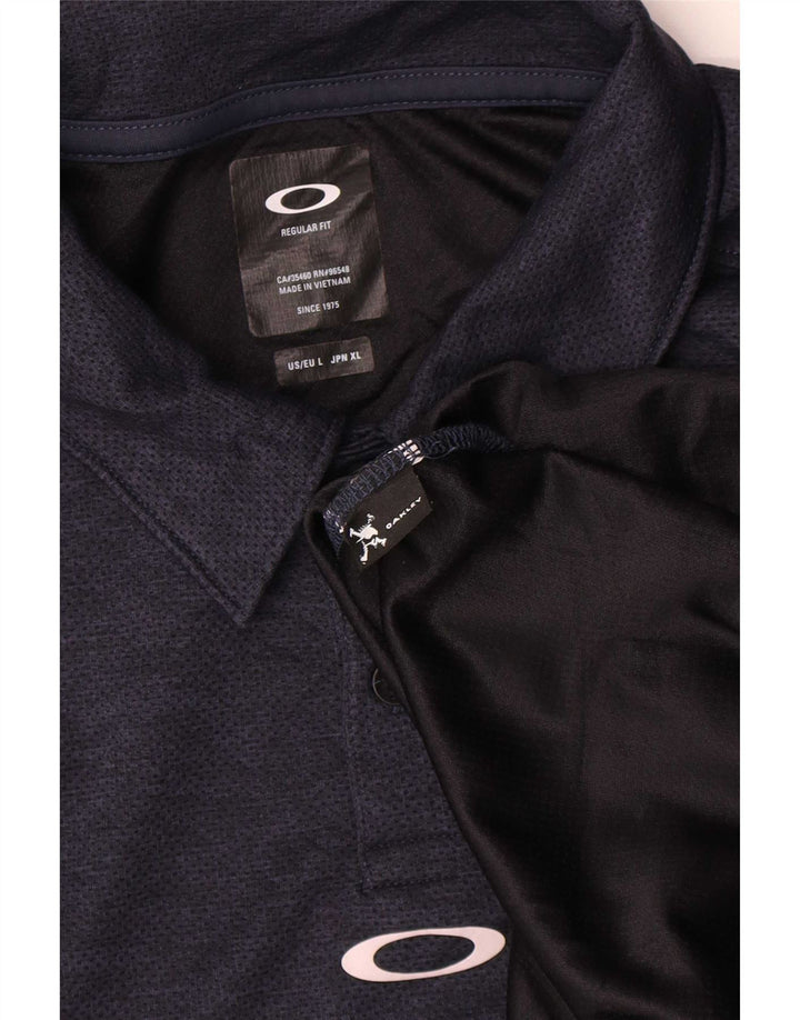 Oakley Mens Regular Fit Polo Shirt Large Navy Blue