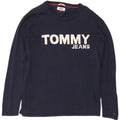 TOMMY HILFIGER Mens Regular Fit Graphic Sweatshirt Jumper Large Navy Blue