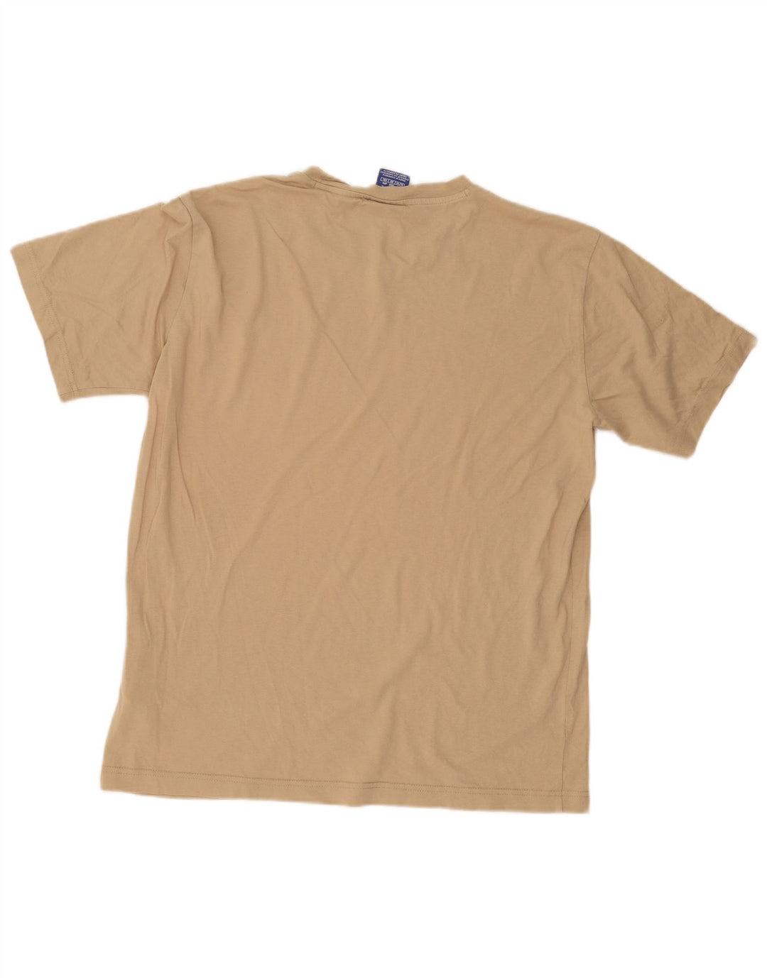 Champion Mens T-Shirt Top XL Beige Cotton