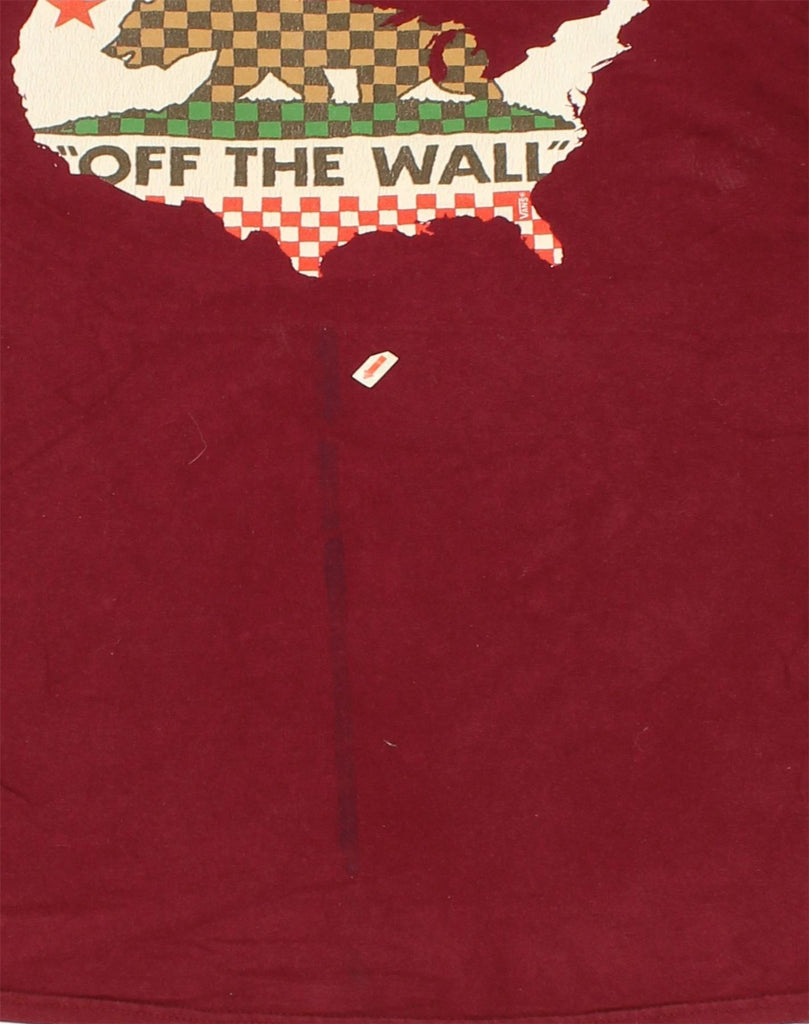 VANS Mens Graphic T-Shirt Top Large Red | Vintage Vans | Thrift | Second-Hand Vans | Used Clothing | Messina Hembry 