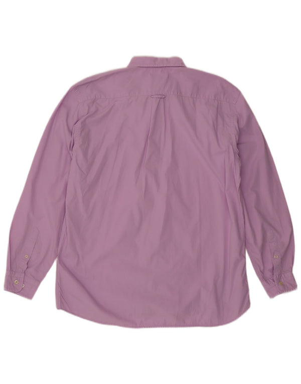 Gant Mens Phoenix Regular Fit Shirt Large Purple Cotton Classic