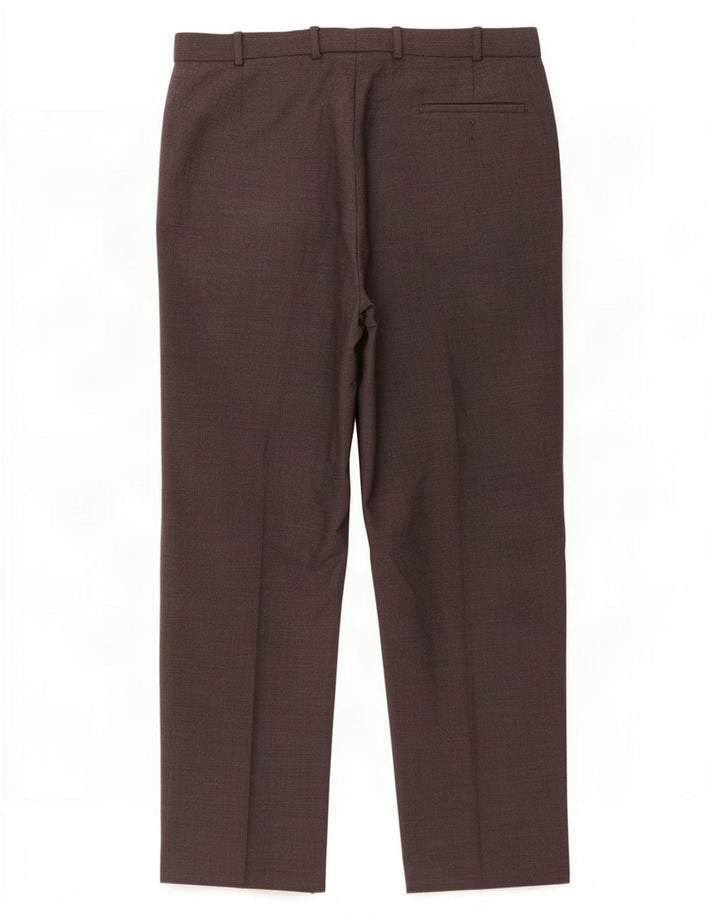 Marks & Spencer Mens Pegged Suit Trousers W36 L29 Grey Polyester
