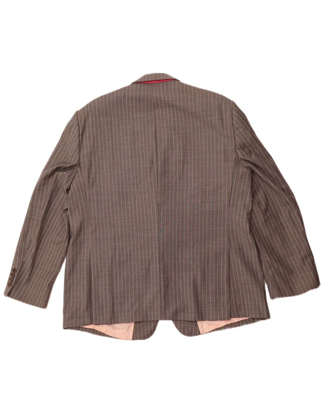 Magee Mens 2 Button Blazer Jacket IT 46 Small Grey Pinstripe New Wool