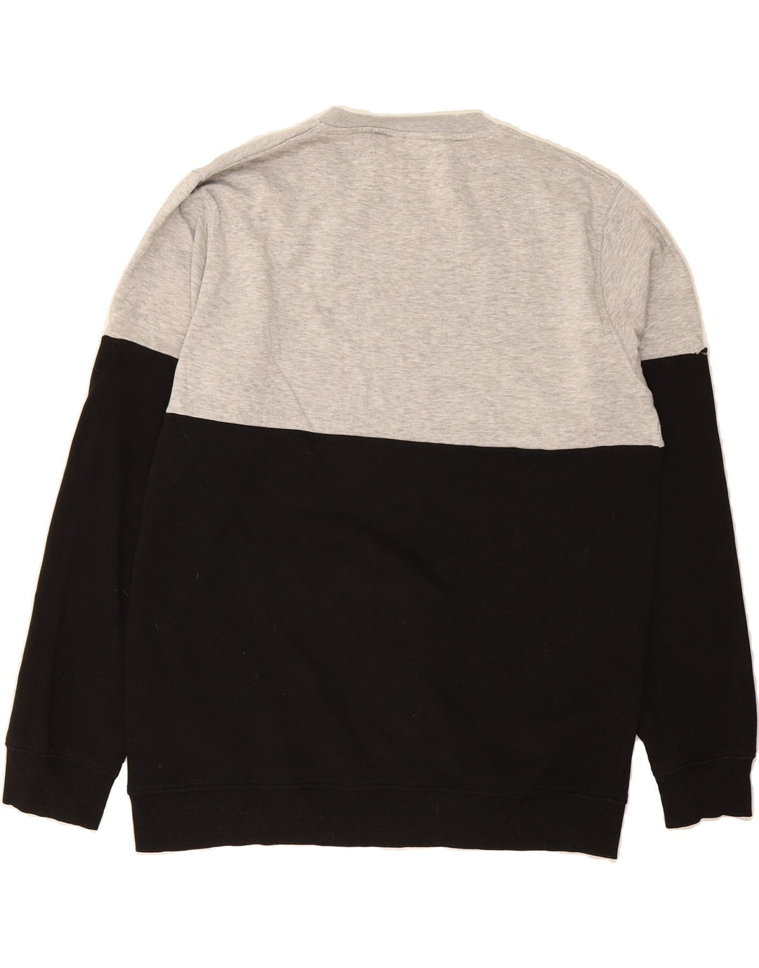UMBRO Mens Graphic Sweatshirt Jumper XL Black Colourblock Cotton Vintage Umbro and Second-Hand Umbro from Messina Hembry 