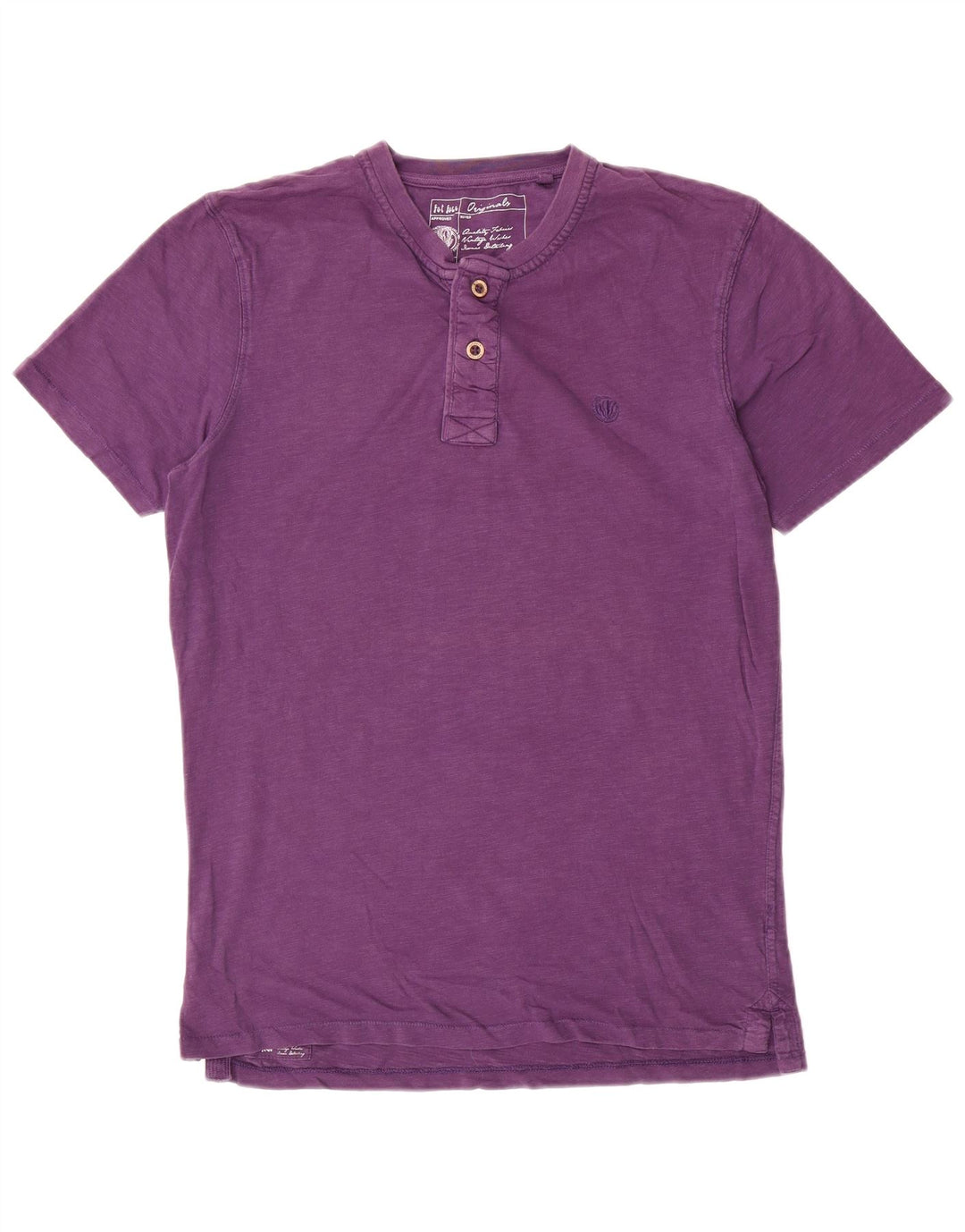 Fat Face Mens T-Shirt Top Small Purple Cotton
