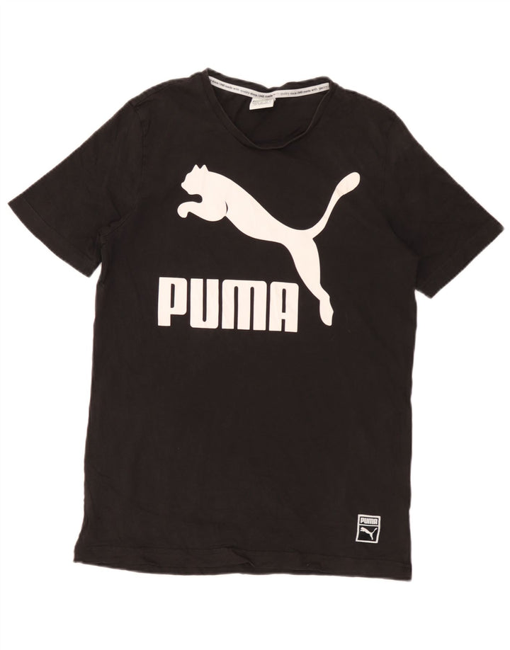 Puma Mens Graphic T-Shirt Top Small Black
