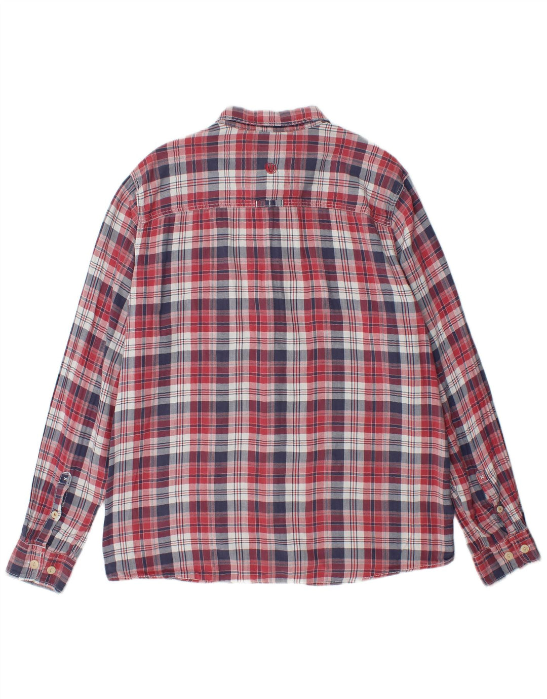 FAT FACE Mens Flannel Shirt XL Red Check Cotton