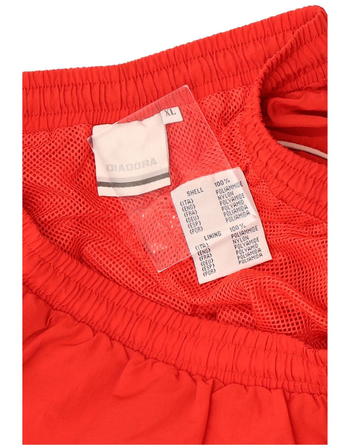 Diadora Mens Sport Shorts XL Red Nylon