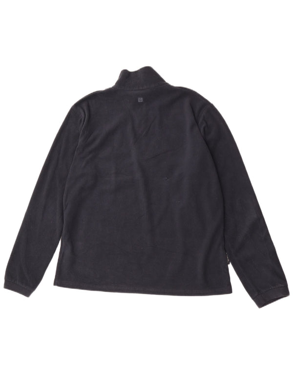 Mountain Warehouse Womens Zip Neck Fleece Jumper UK 16 Large Navy Blue