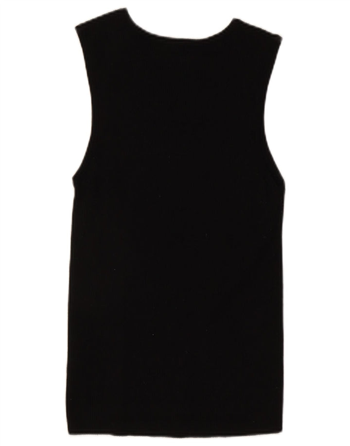 Marks & Spencer Womens Vest Top UK 16 Large Black Viscose