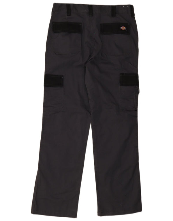 Dickies Mens Straight Cargo Trousers W32 L30 Grey Colourblock Polyester