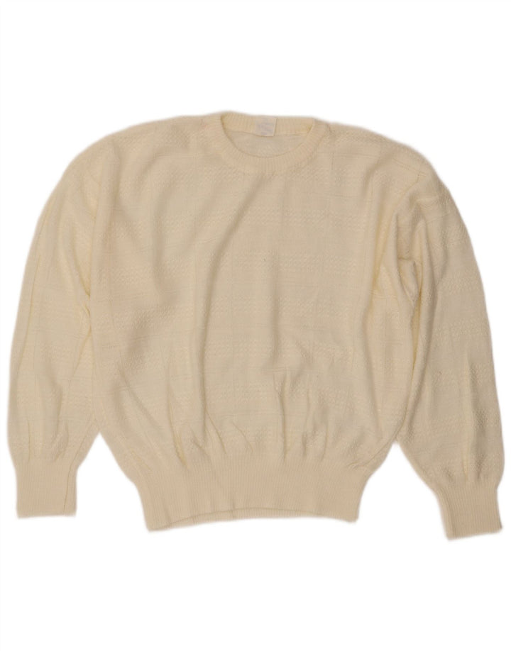 Apart Womens Crew Neck Jumper Sweater EU 44 XL Off White