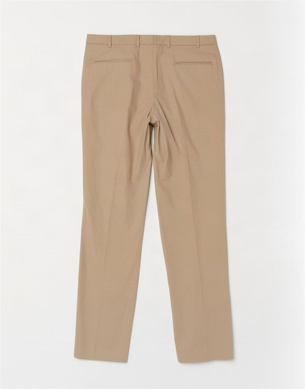 Marks & Spencer Mens Pegged Chino Trousers W36 L33 Beige Cotton