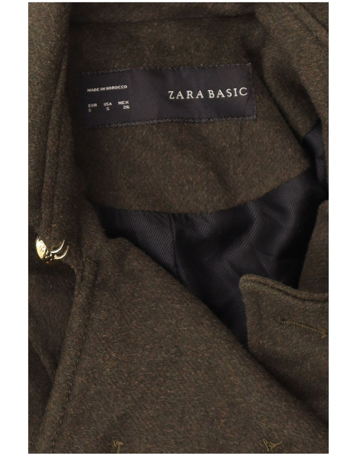 Zara Womens Trench Coat UK 10 Small Khaki