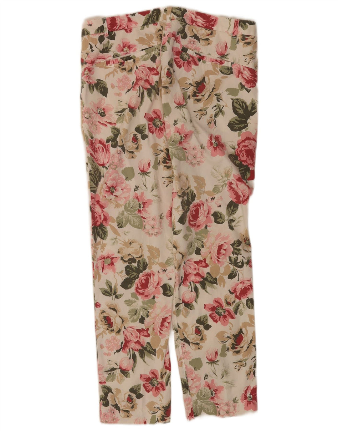 Seventy Womens Cropped Trousers IT 44 Medium W30 L26 Multicoloured Floral