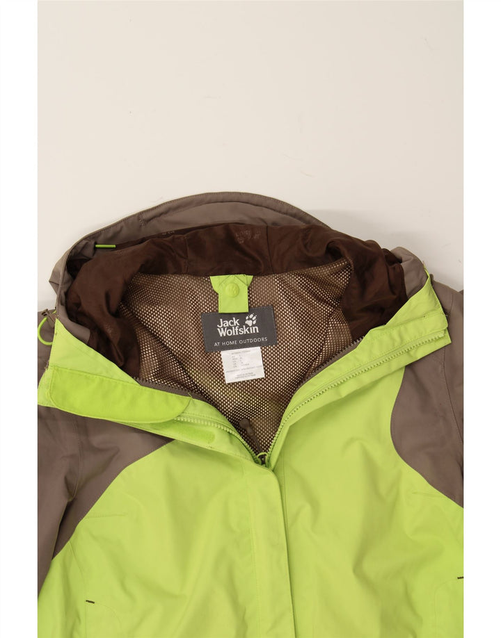 JACK WOLFSKIN Womens Oversized Windbreaker Jacket UK 16 Large Green Vintage Jack Wolfskin and Second-Hand Jack Wolfskin from Messina Hembry 