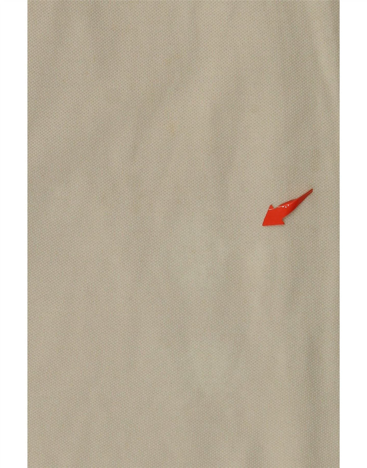 Timberland Mens Regular Fit Polo Shirt Medium Off White Cotton