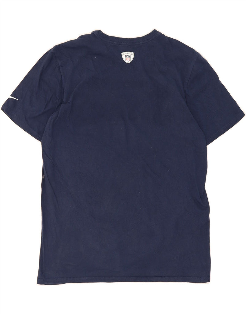 NIKE Mens Athletic Cut Graphic T-Shirt Top Large Navy Blue Vintage Nike and Second-Hand Nike from Messina Hembry 