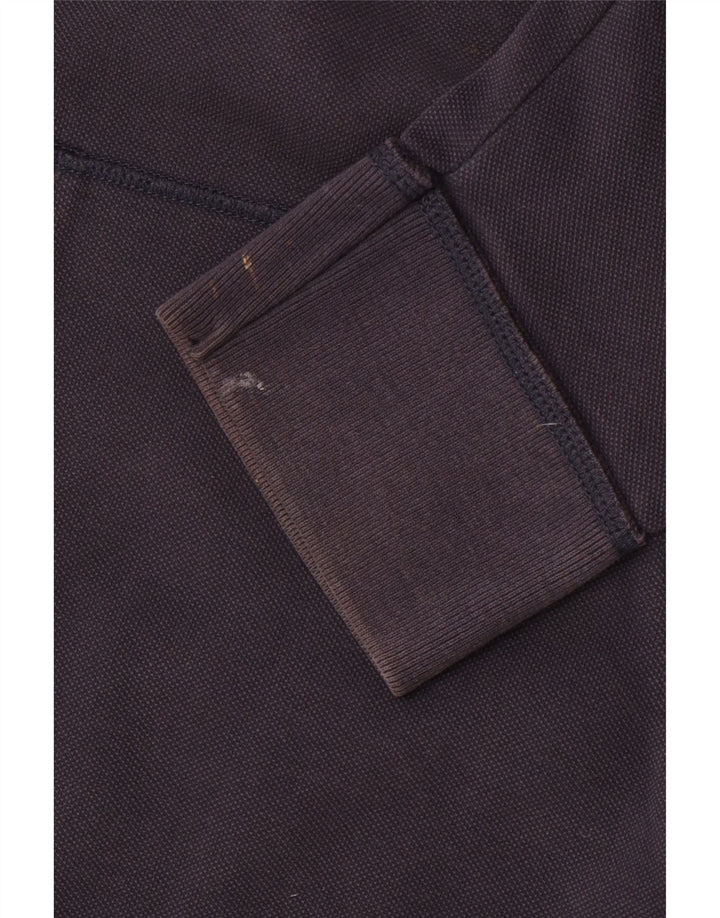 FAT FACE Mens Zip Neck Sweatshirt Jumper Large Navy Blue Cotton