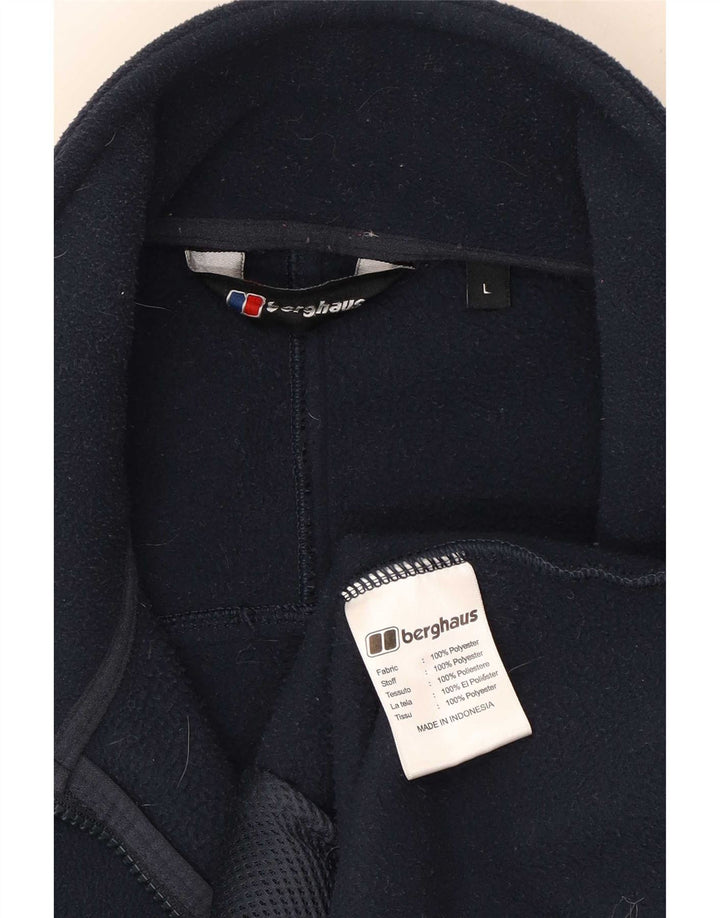 Berghaus Mens Liner Fleece Jacket UK 40 Large Navy Blue Polyester