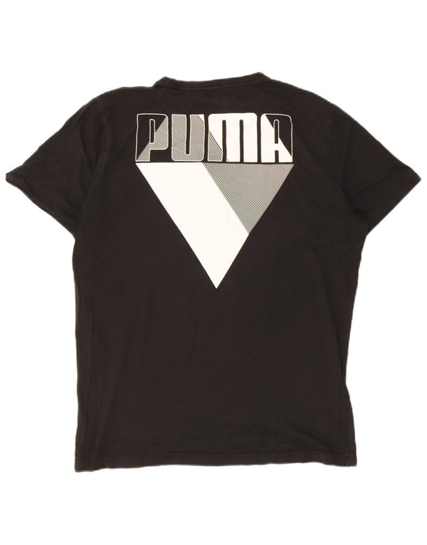 Puma Mens Graphic T-Shirt Top Medium Black