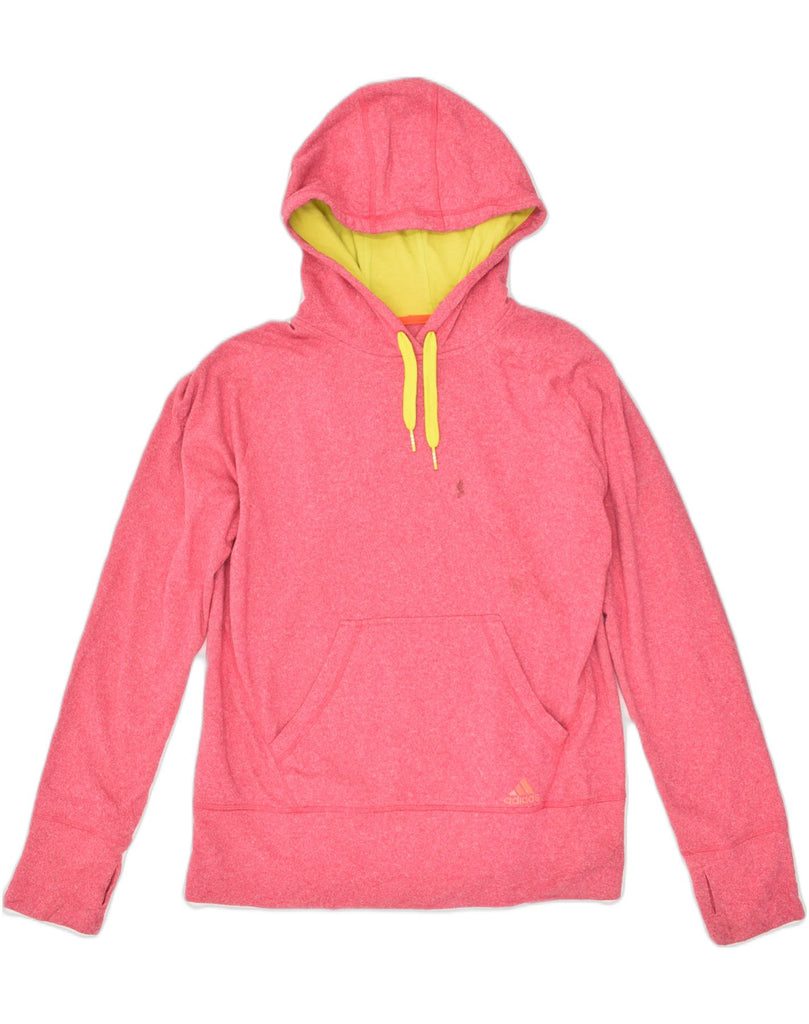 ADIDAS Womens Hoodie Jumper UK 18 XL Pink Cotton | Vintage Adidas | Thrift | Second-Hand Adidas | Used Clothing | Messina Hembry 