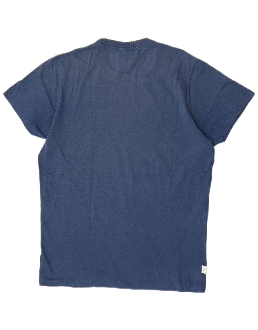 Franklin Marshall Mens Classic Fit Graphic T-Shirt Top Large Blue Cotton