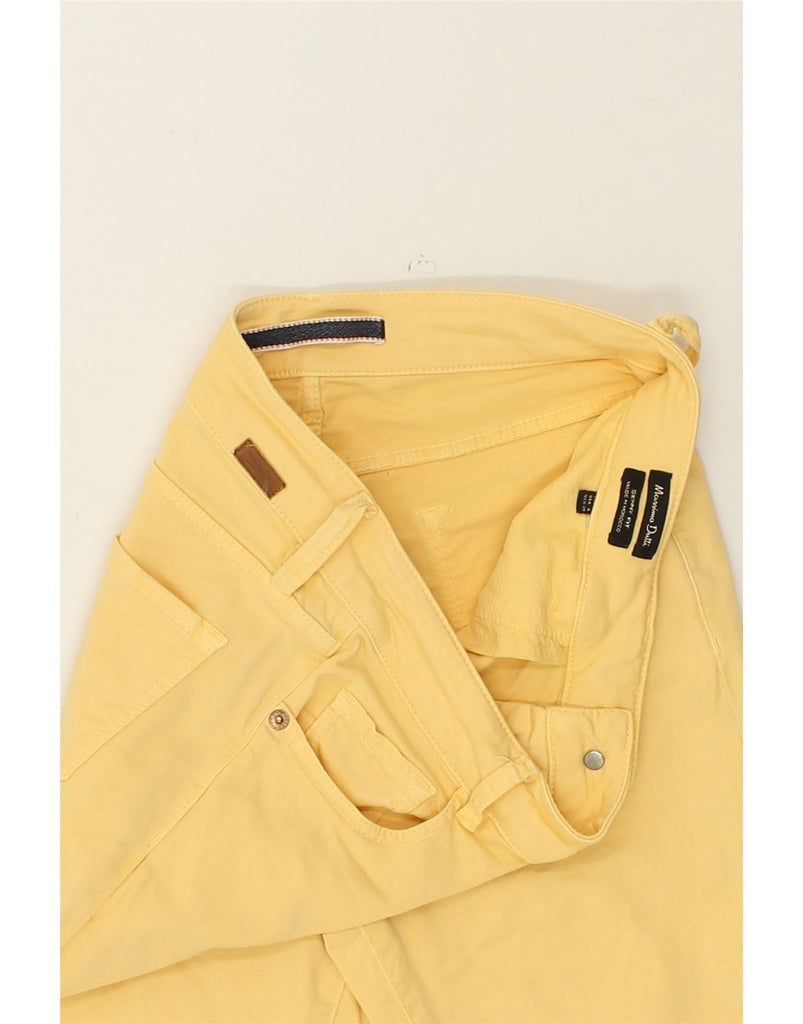 MASSIMO DUTTI Womens Skinny Casual Trousers US 6 Medium W28 L29  Yellow | Vintage Massimo Dutti | Thrift | Second-Hand Massimo Dutti | Used Clothing | Messina Hembry 