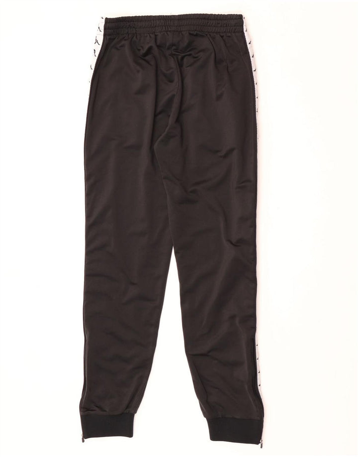Kappa Mens Graphic Tracksuit Trousers Joggers Medium Black Colourblock