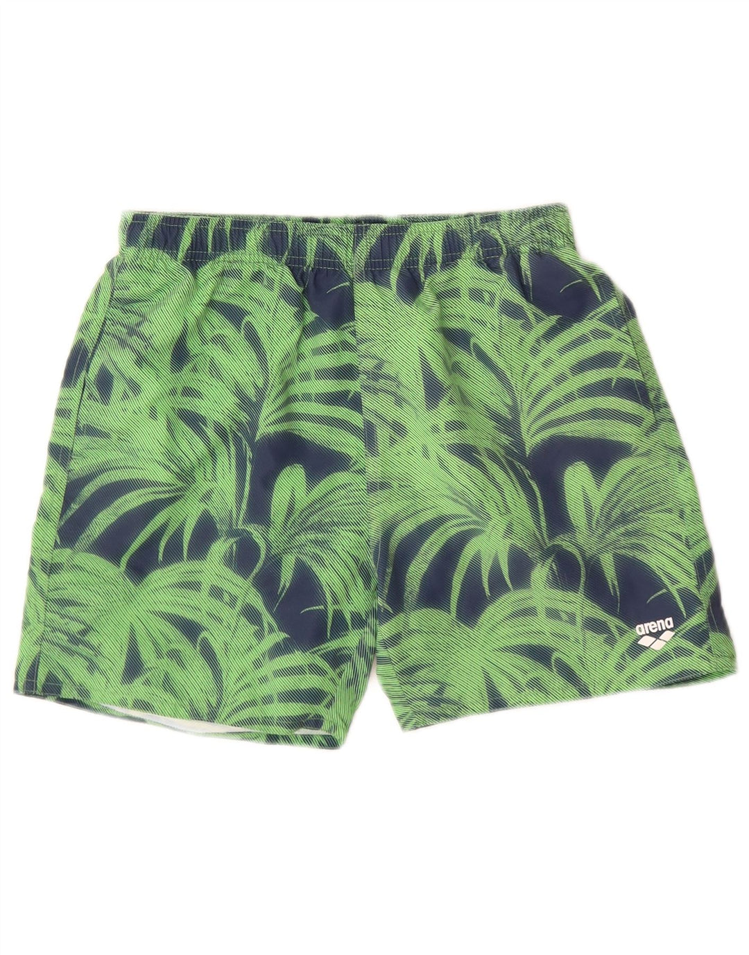 ARENA Boys Sport Shorts 14-15 Years  Green Floral Polyester