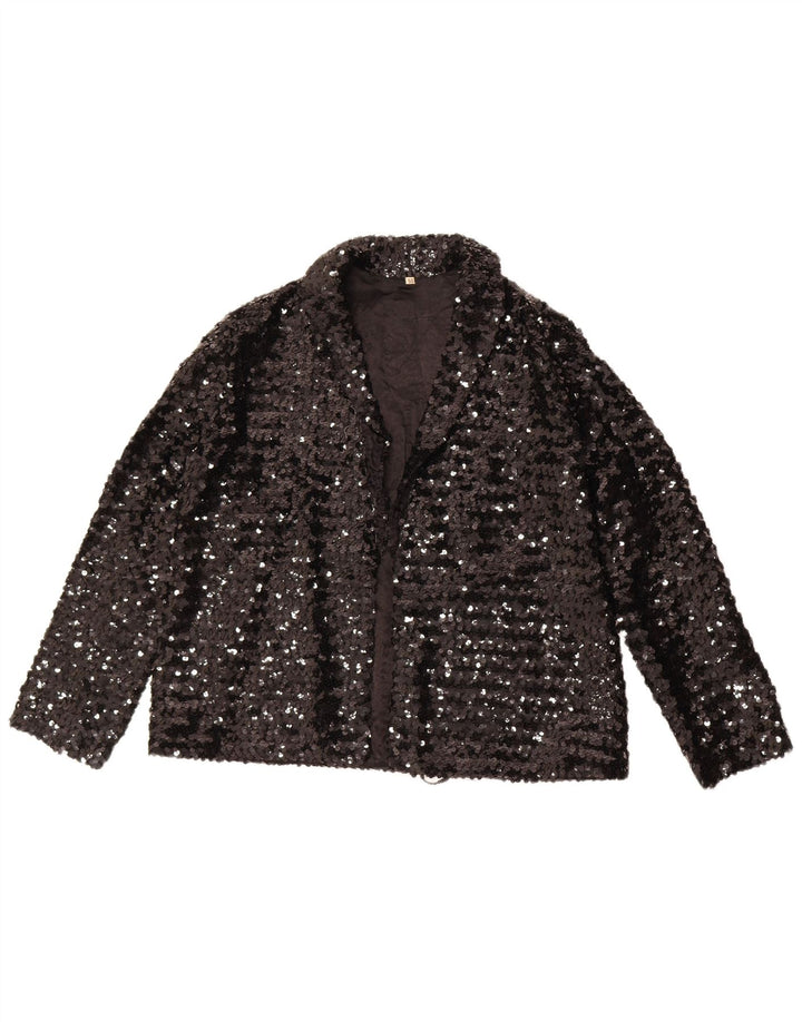 Vintage Womens Blazer Jacket IT 50 XL Black