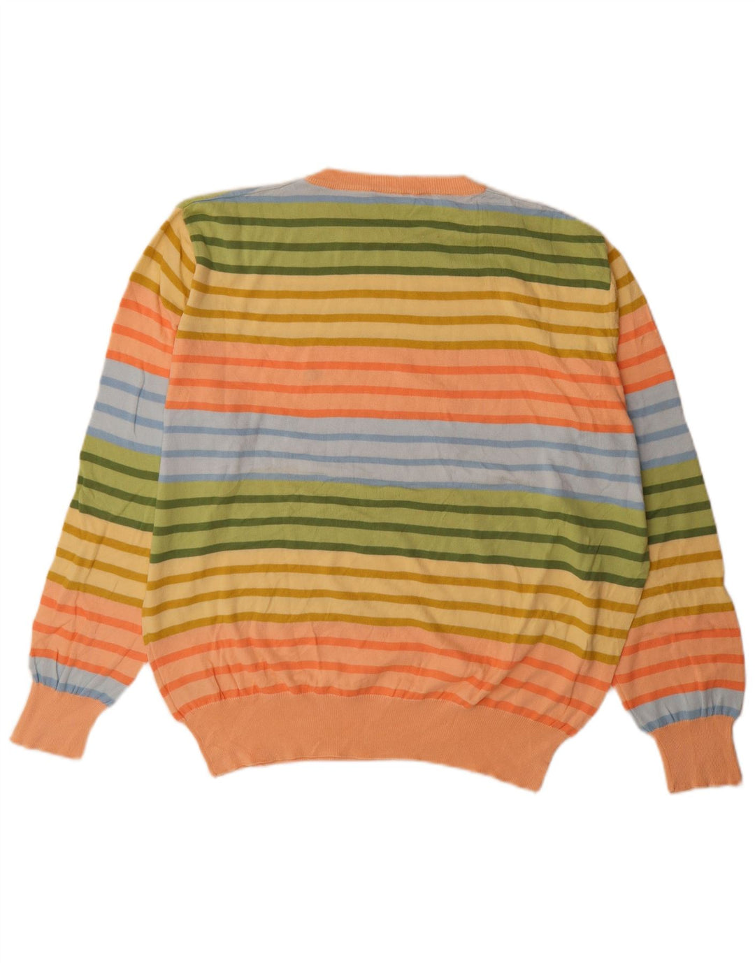 Brooksfield Mens Crew Neck Jumper Sweater IT 56 XL Multicoloured Striped