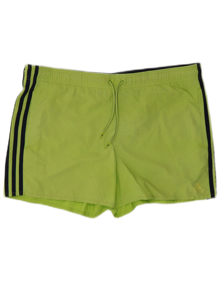 ADIDAS Mens Swimming Shorts Medium Green Polyester