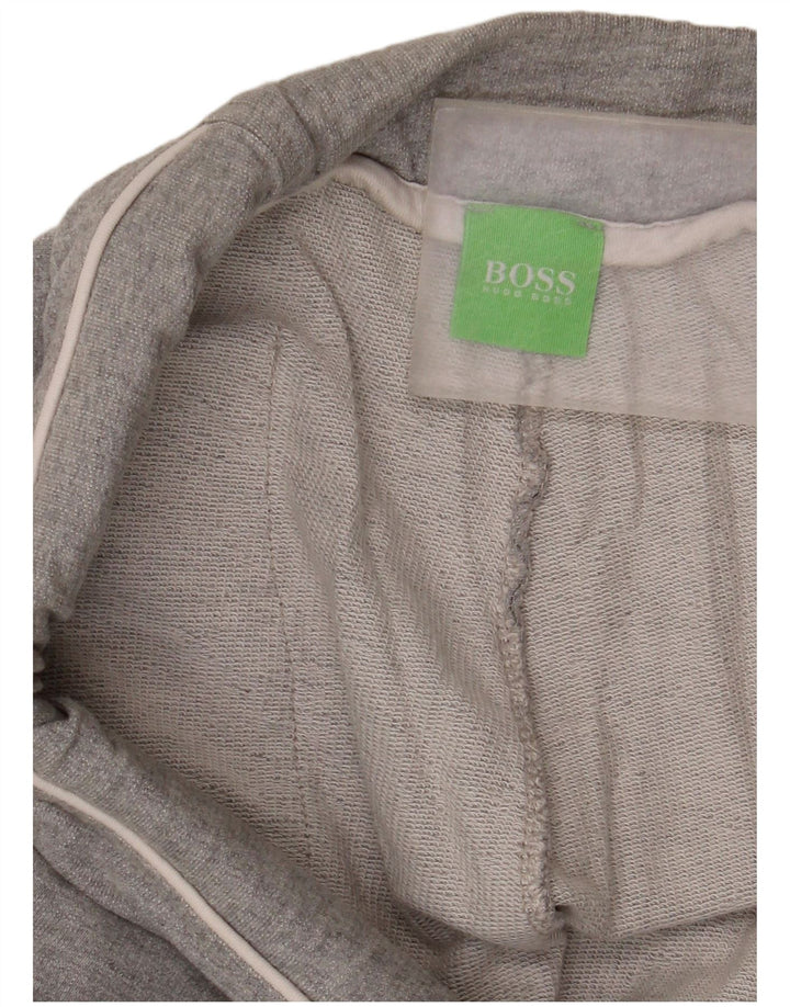 Hugo Boss Mens Tracksuit Trousers Medium Grey Cotton